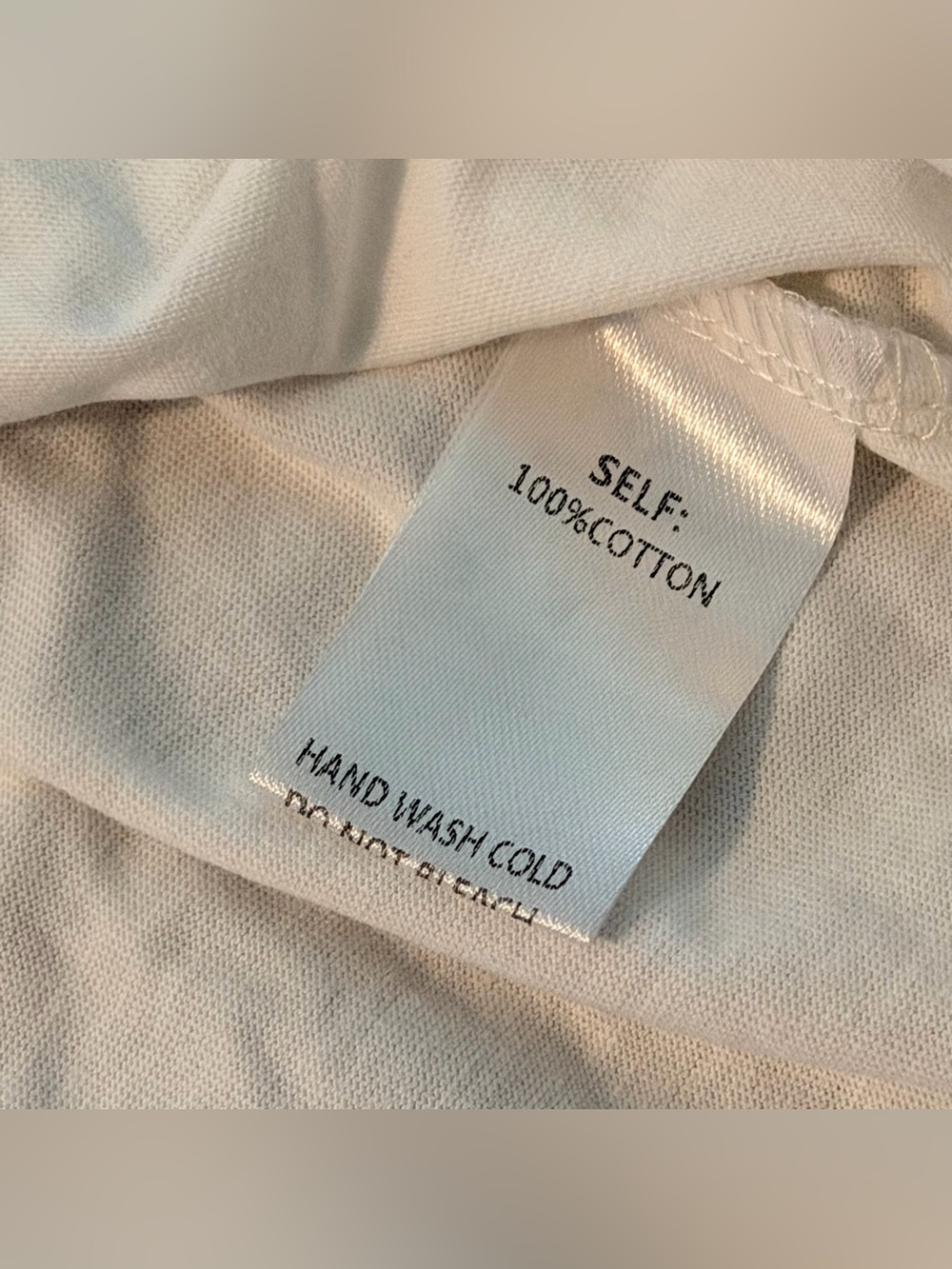 Easel Embroidered Flutter Sleeve White Blouse, Size Small - Picture 5 of 5